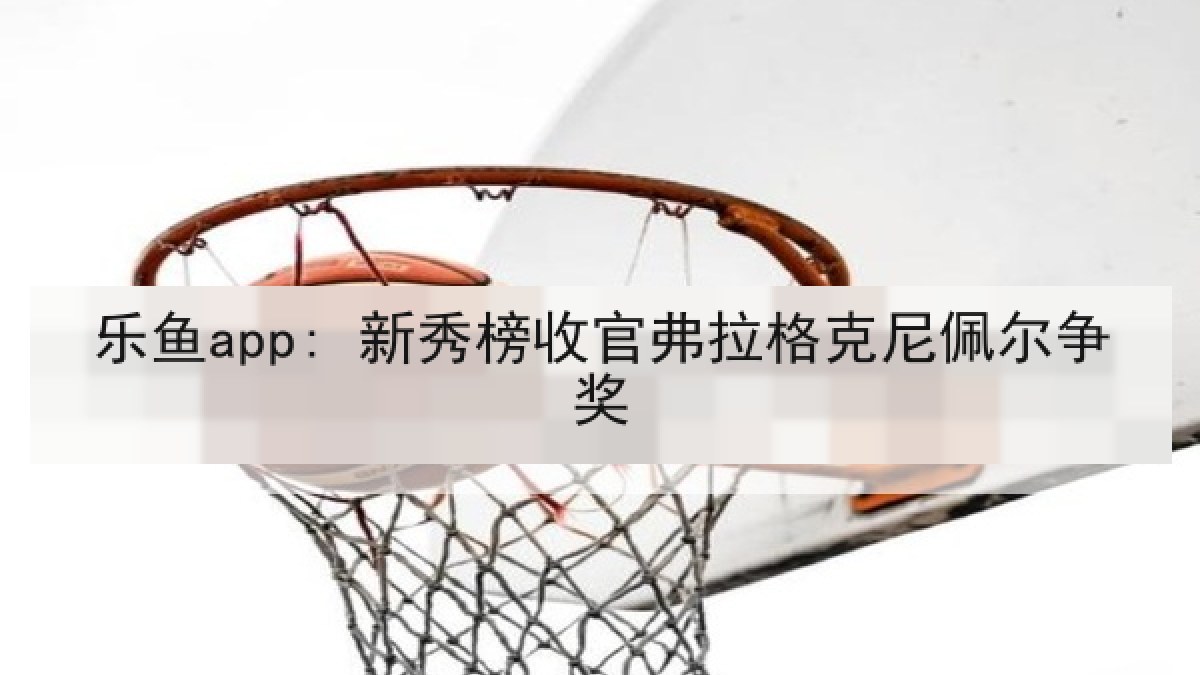 乐鱼app: 新秀榜收官弗拉格克尼佩尔争奖
